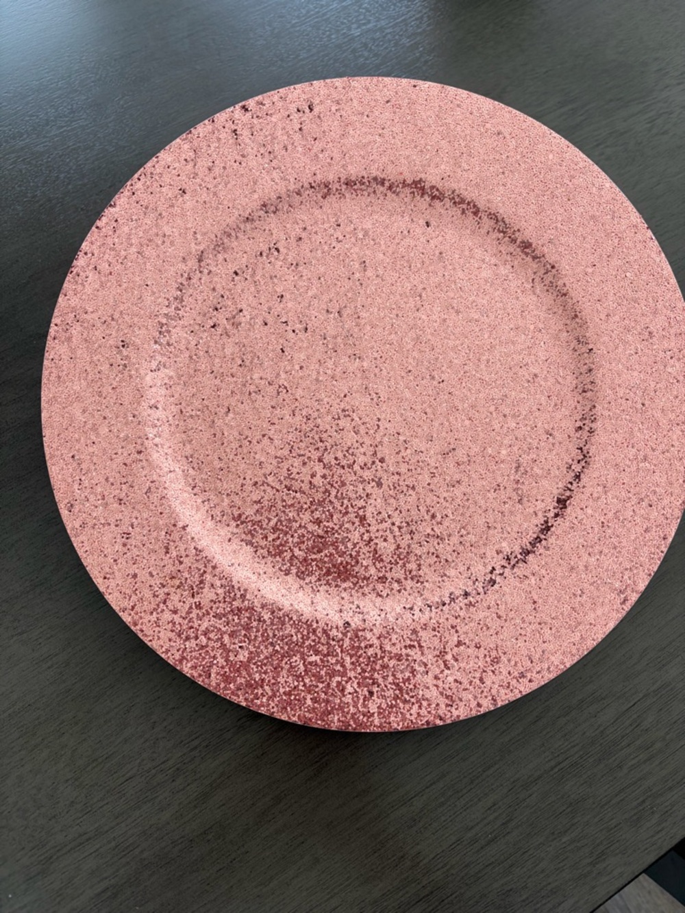 Decorative Glitter Charger Plate - Pink- set of 4